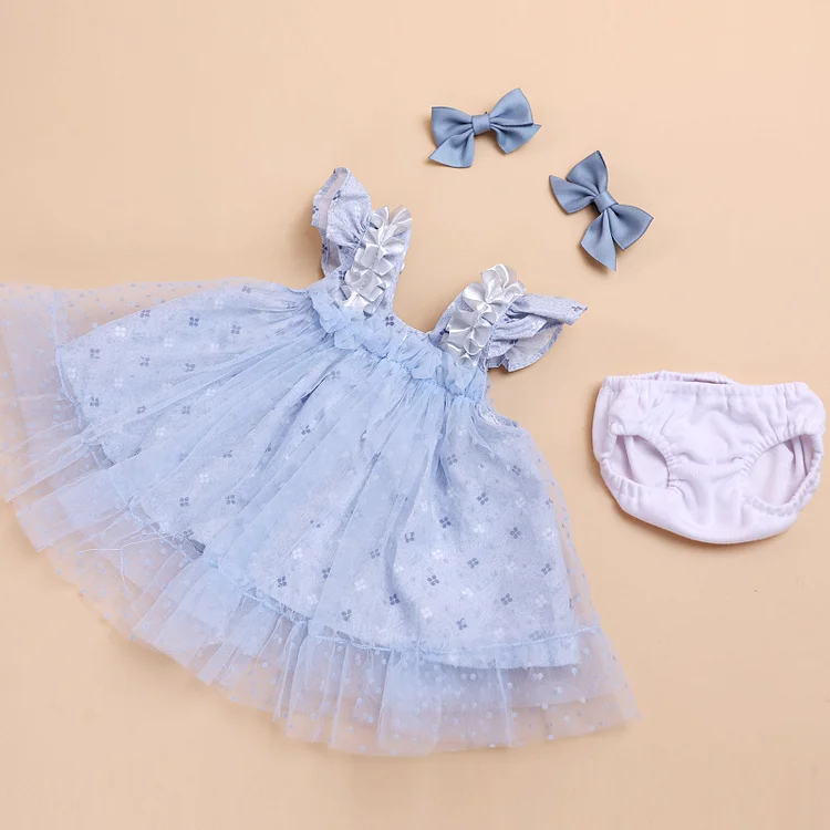 Babeside 17"-22" Baby Dolls Lovely Blue Dress