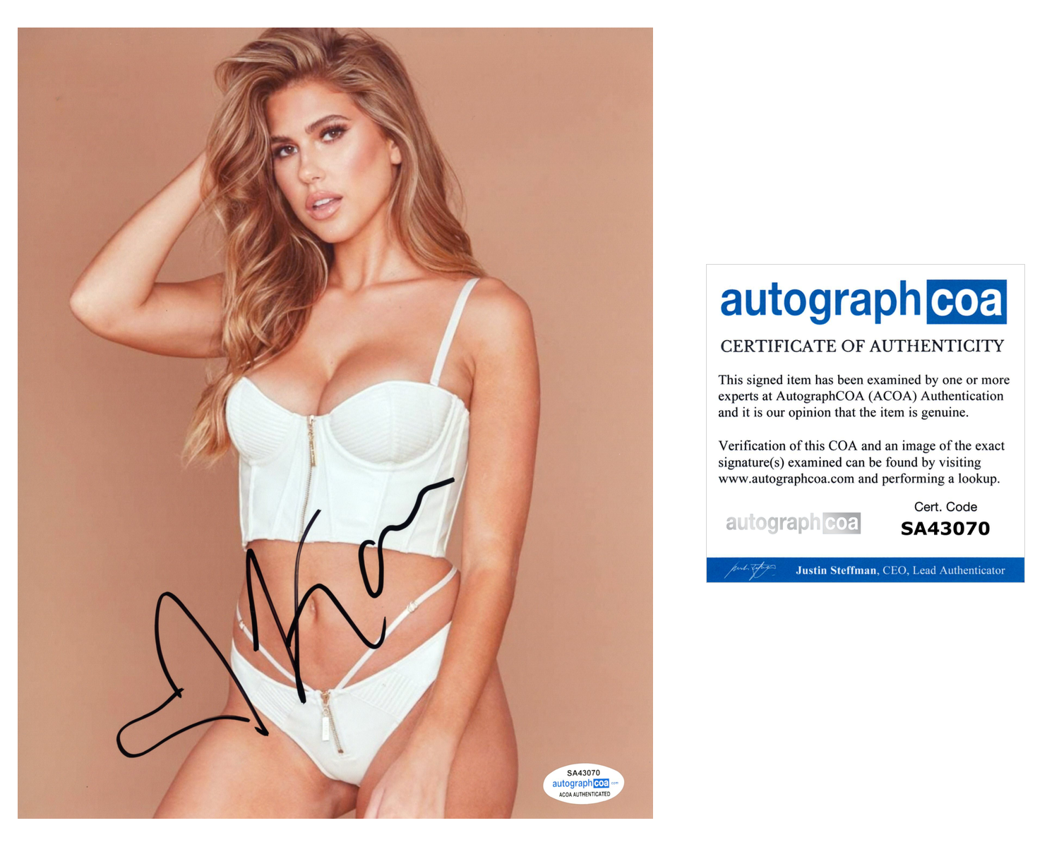 Kara Del Toro Signed Autographed 8x10 Photo Poster painting Hot Sexy Model ACOA COA