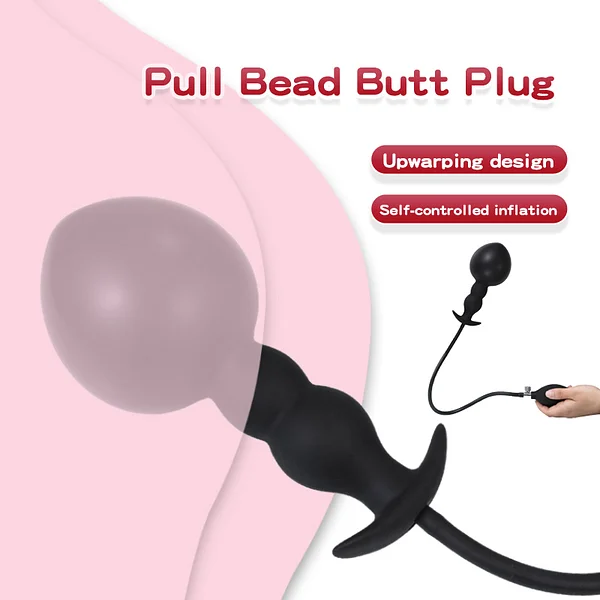 Expandable Silicone Inflated Super Big Anal Butt Plug Prostate Massager