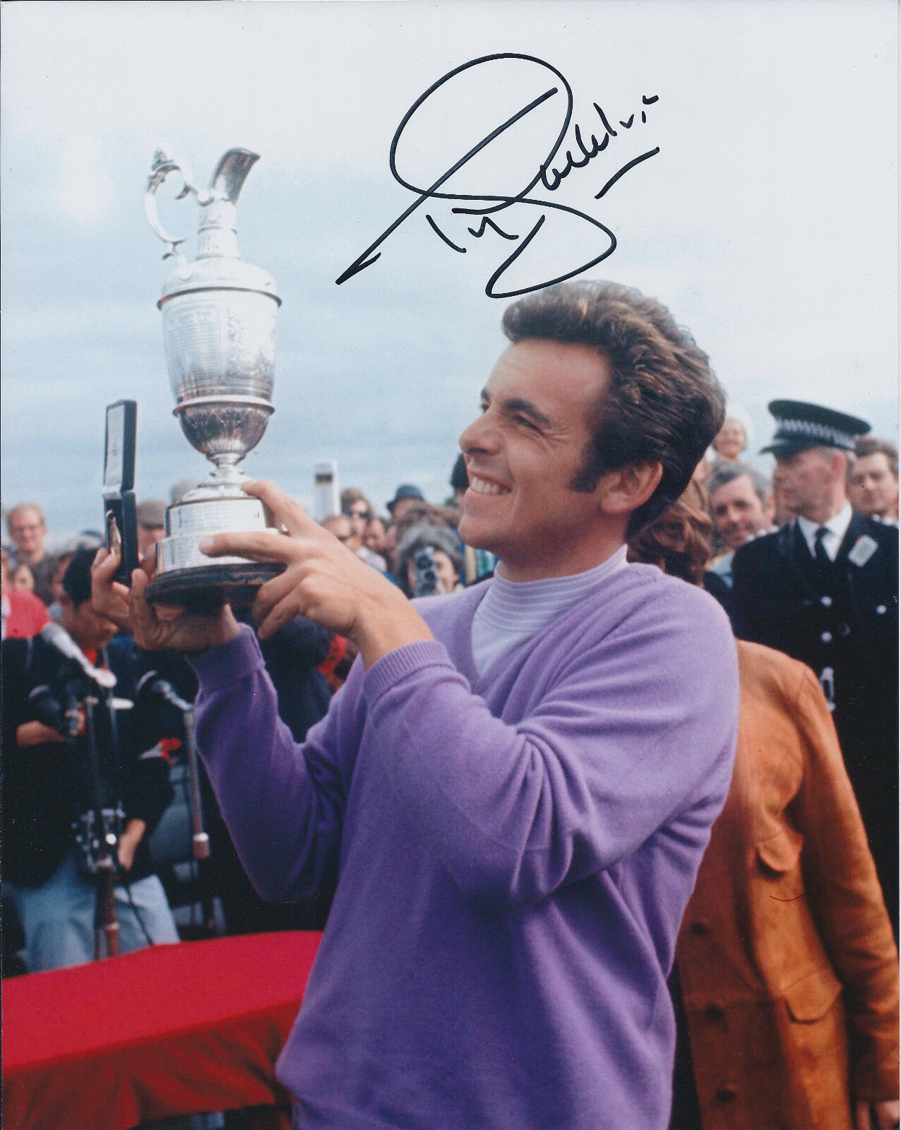 Tony Jacklin SIGNED Autograph 10x8 Photo Poster painting AFTAL COA Claret Jug Open GOLF Champion