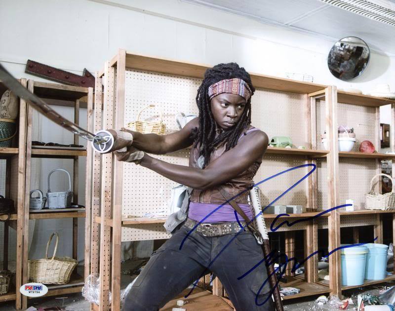 Danai Gurira The Walking Dead Signed Authentic 11X14 Photo Poster painting PSA/DNA #W79794