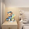 Diamond Painting Acrylic Sailing Bear Desktop Ornaments for Home Decor