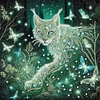 Diamond Painting-DIY Crystal Rhinestone Cat