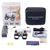 Jewelers Magnifying Glass with LED & Interchangeable Lens High-Definition Magnifying Glass 2X 4X 6X 10X 13X Lenses Head-Mounted Magnifier For Mechanical & Jewelry Appraisal