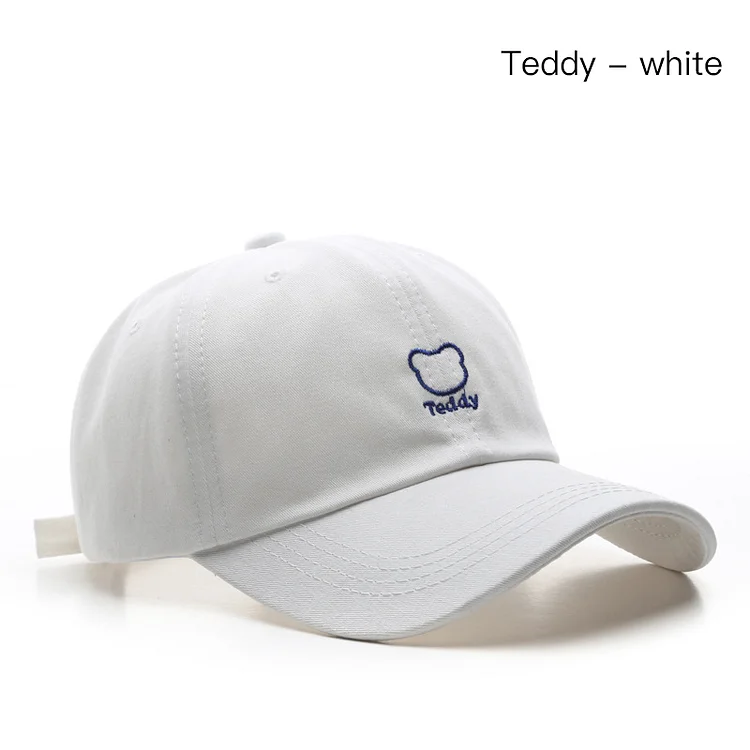 SLECKTON Cotton Baseball Cap for Men and WomenCute Embroidery Hat Casual Soft Top Snapback Hats Summer Sun Cap Unisex