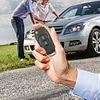 Keyless Entry Remote Flip Key Fob Replacement Compatible for Ford Mondeo Escort