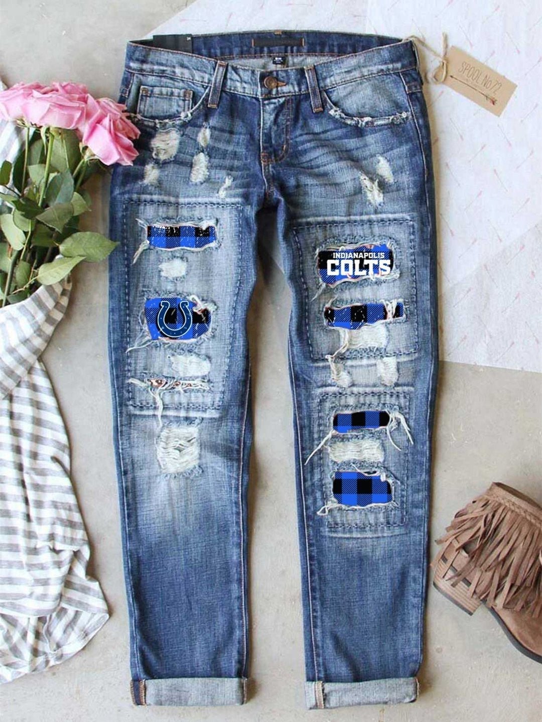 Women Bottoms Jeans Graphic