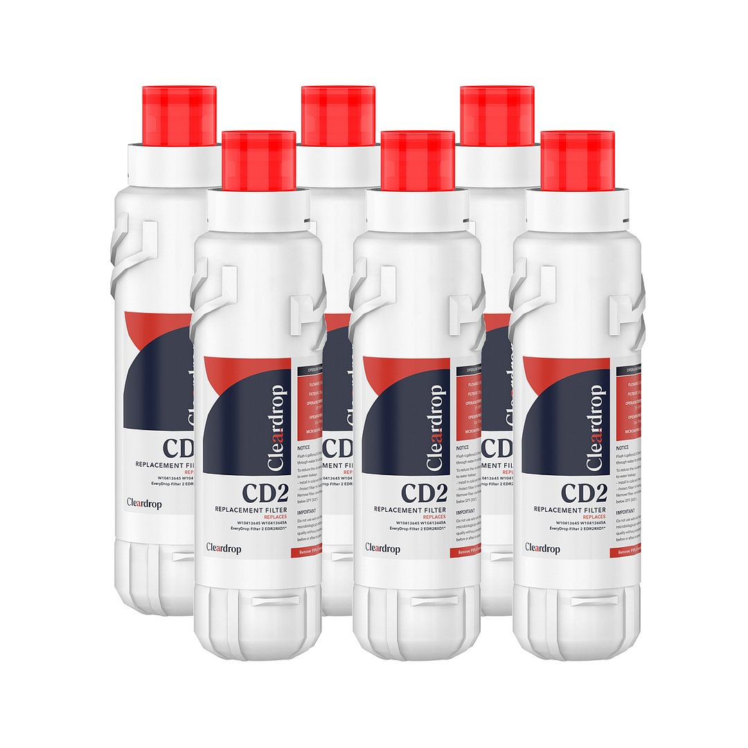 Whirlpool EDR2RXD1 W10413645A 9082 Refrigerator Water Filter Replacement (6 Pack)