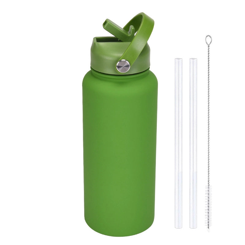 Casual Solid Color Stainless Steel Thermos Cup