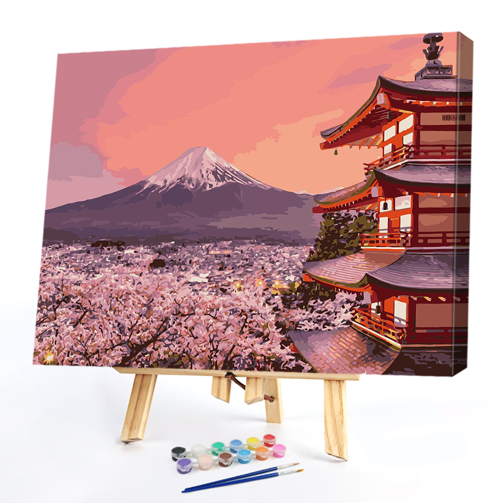 

40*50CM Paint By Numbers-Flower Tower, 501 Original