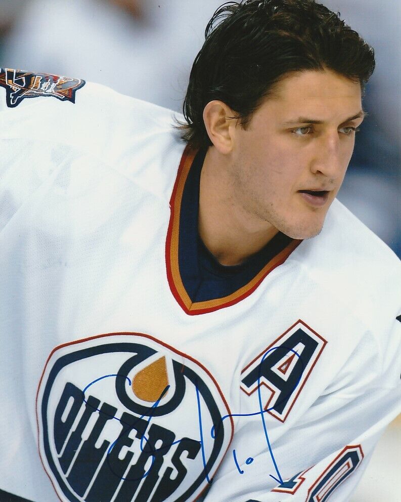 SHAWN HORCOFF SIGNED EDMONTON OILERS 8x10 Photo Poster painting #3 Autograph