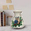 (US Local)Acrylic Wooden Owl Bag Shape Diamond Painting Piggy Bank Storage Box Kit