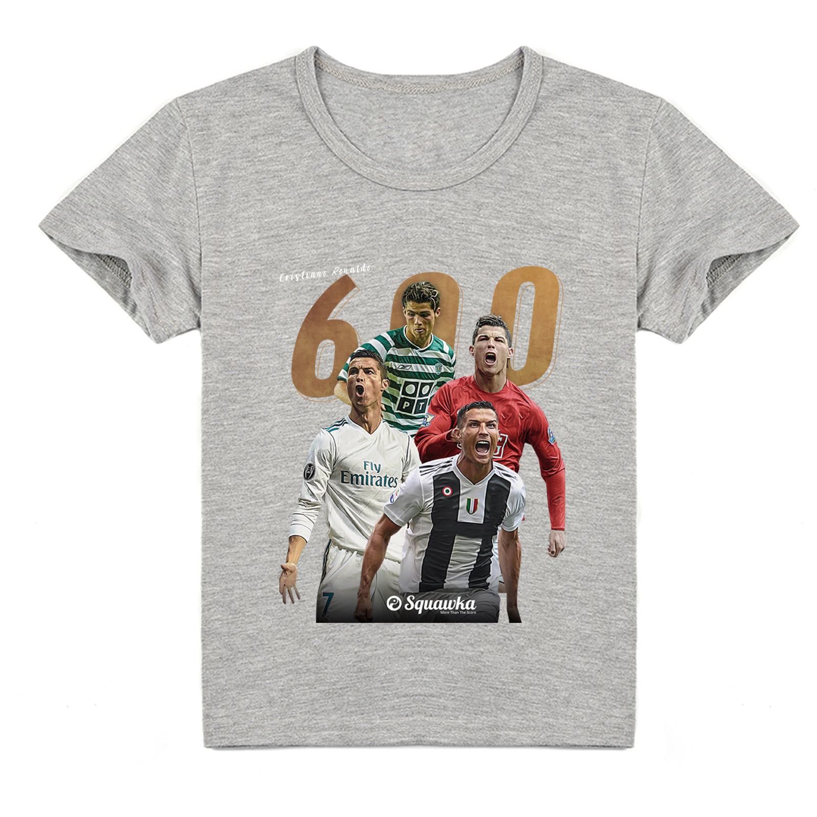 Mayoulove Cool Cristiano Ronaldo Kids T-Shirt - Short Sleeve Soccer Tee for Boys  Girls, Perfect Gift for Fans-Mayoulove