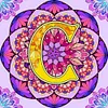 （Multi-Style)Mandala Alphabetr A-Full Round Diamond Painting 30*30CM