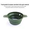 Foldable Portable Camping Cooker Pot Silicone Outdoor Kettle Cookware Tableware