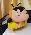 Nobita Shizuka Crayon Shin-chan COS Bee Night Light Luminous Trendy Doll Desktop Ornament Doll Gift