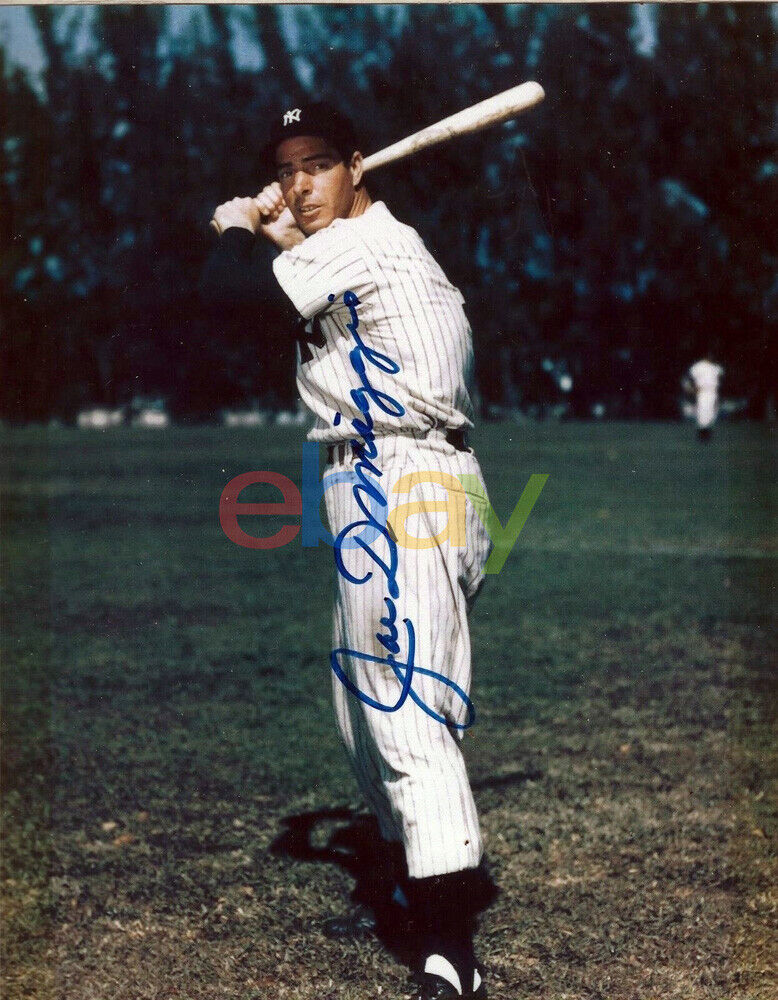 Joe DiMaggio Autographed  Photo Poster painting Signed 8 x 10 reprint