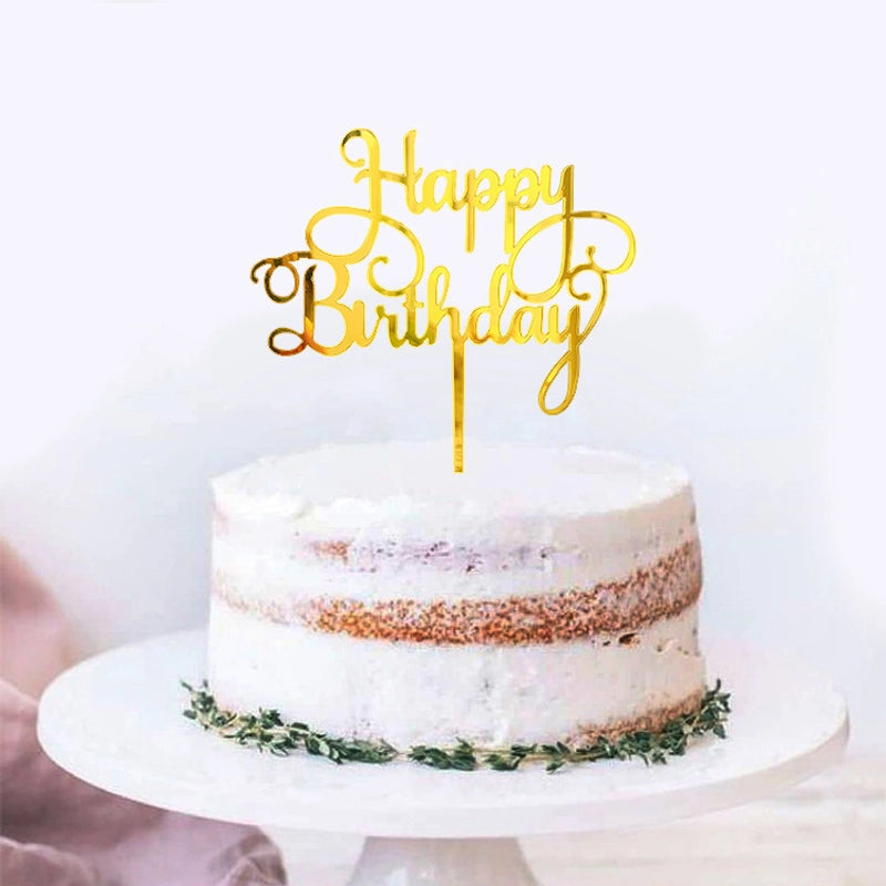 Letter Arylic Party Cake Decorating Supplies