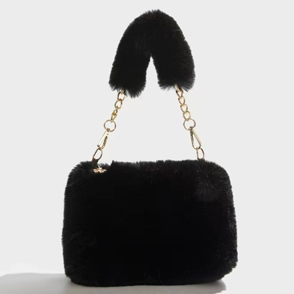 Rantaly Women Plush Tote Handbag Casual Fuzzy Crossbody Bag Versatile Fluffy Shoulder Bag Soft Cute Fall Winter Female Purse Bags