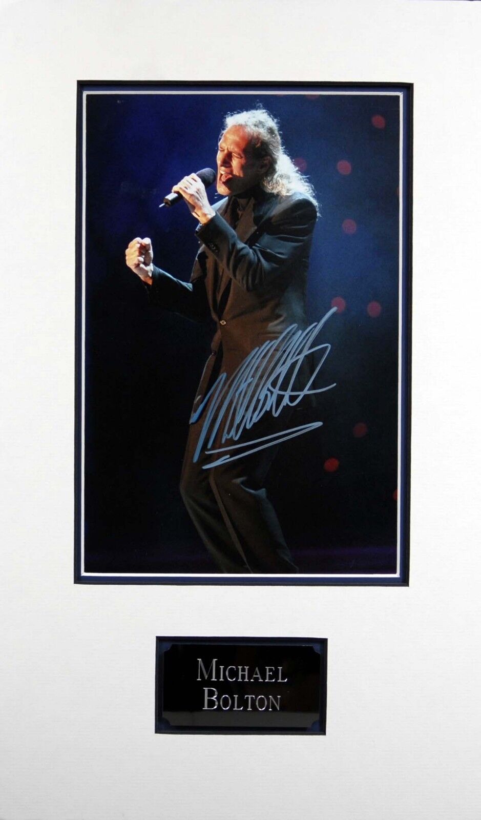 Michael BOLTON Signed & Mounted 12x8 Photo Poster painting AFTAL COA American Soul Singer