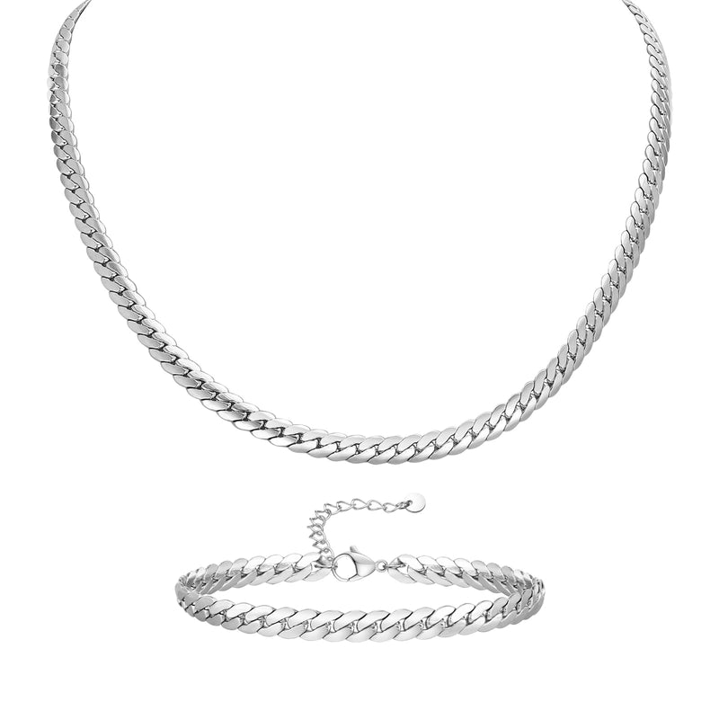 Jewelry Minimalist Commute Solid Color 201 Stainless Steel Bracelets Necklace