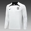 Joyfball 2024/2025 Corinthians Half-Pull Training Suit White Football Shirt 1:1 Thai Quality