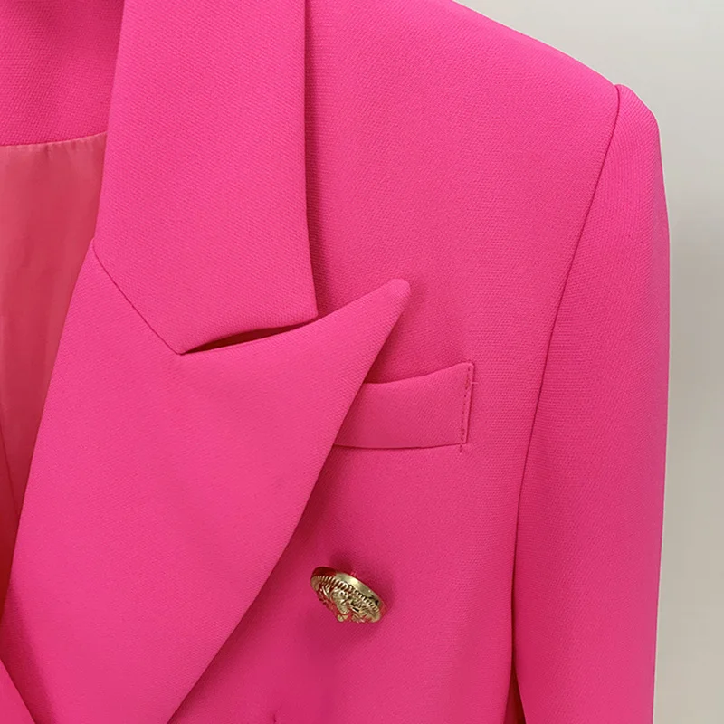 Nigikala Nigikala 2025 Star Fashion Metal Lion Head Buckle Double Buckle Blazer Phosphor