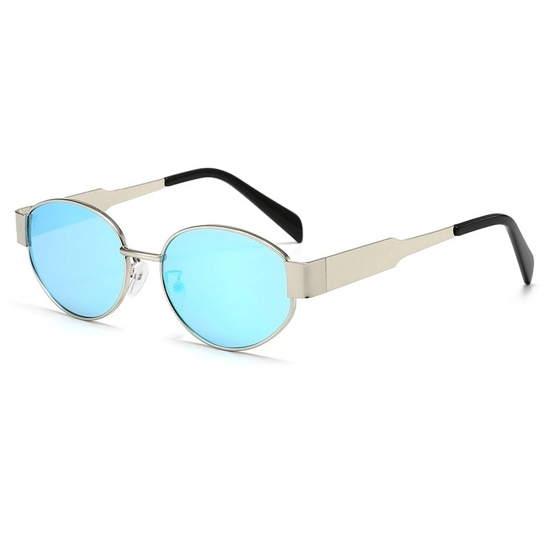 Basic Lady Minimalist Geometric Ac Oval Frame Full Frame Glasses