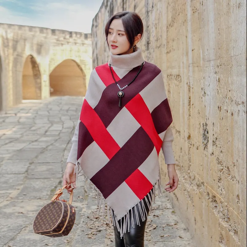 Pullover Sweater Women Turtleneck Pullovers Solid Stretch Striped Korean Top Knit Plus Size Harajuku Fall 2021 Winter Clothes