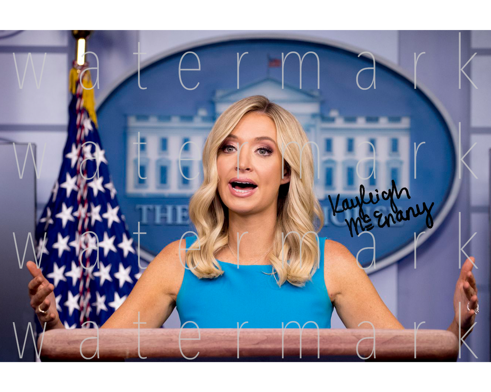 Kayleigh McEnany Press Secretary signed 8X10 Photo Poster painting picture poster wall art RP