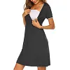 Women Lace Patchwork Nursing Maternity Dresses