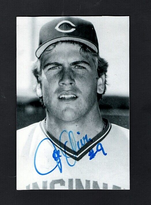 1989-94 JOE OLIVER-CINCINNATI REDS 4X6 AUTOGRAPHED POSTCARD Photo Poster painting