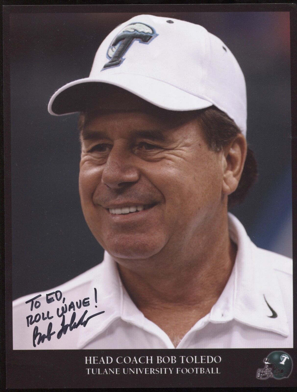 Bob Toledo Signed 8.5 x 11 Photo Poster painting College NCAA Football Coach Autographed