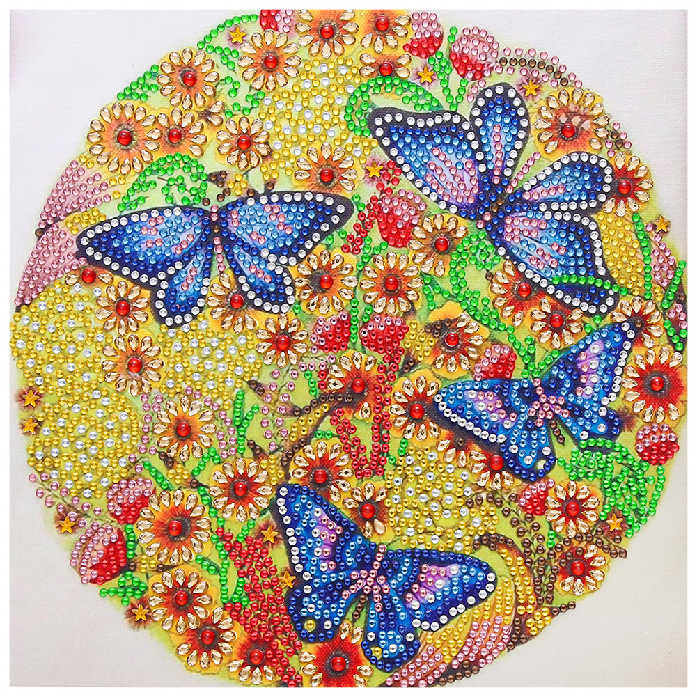 

Yellow Butterfly - Special Shaped Diamond Painting - 30*30CM, 501 Original