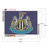 Newcastle United Crest-Full Round Diamond Painting 40*30cm