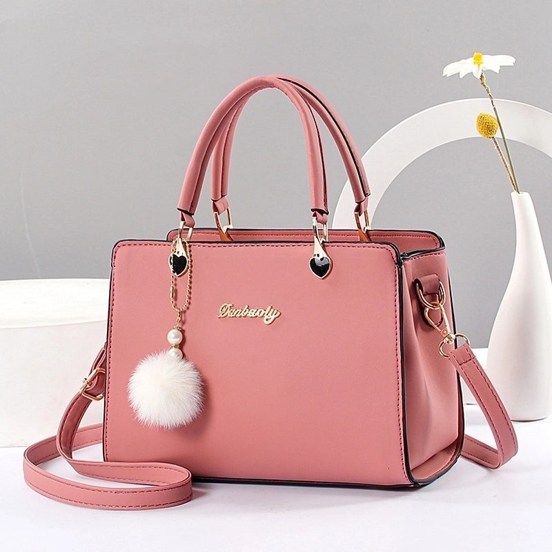 Women’s Large All Seasons Pu Leather Letter Solid Color Elegant Classic Style Square Zipper Square Bag