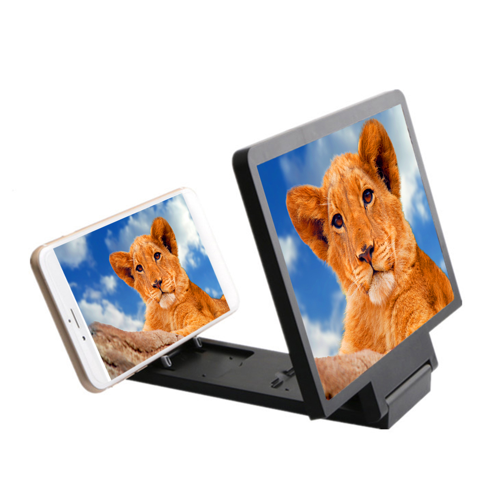 

F1 8.2 inch HD Phone Screen Magnifier 3D Phone Screen Amplifier Enlarger, White, 501 Original