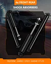 Shocks for GMC,OCPTY Front Rear Shock Absorbers Struts Fit for Chevy Blazer/LLV/S10/S10 Blazer,for GMC Jimmy/S15/S15 Jimmy/Sonoma,for Isuzu Hombre 344040 37129 344041 37021 Pack of 4