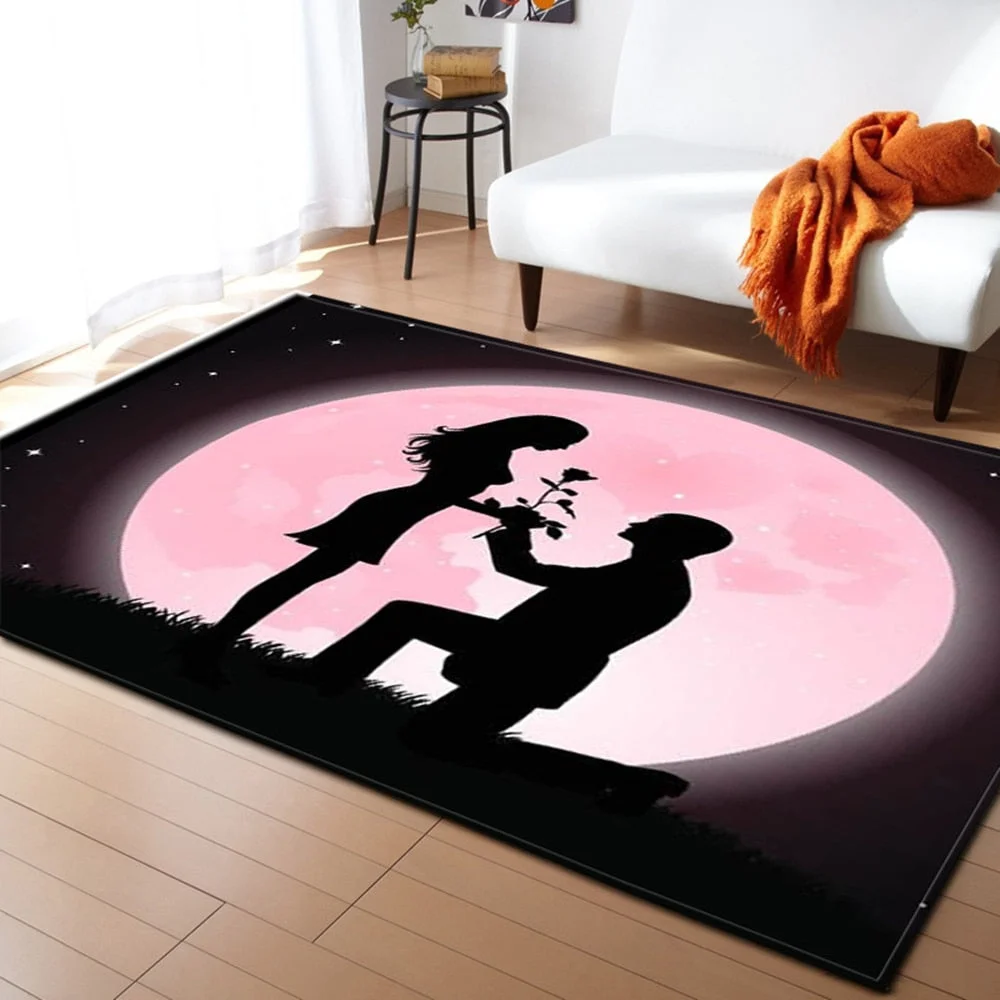 Bedroom Living Room Carpet Home Valentine's Day Sofa Bedside Children's Decoration Large Rugs Hallway Balcony Bathroom Floor Mat