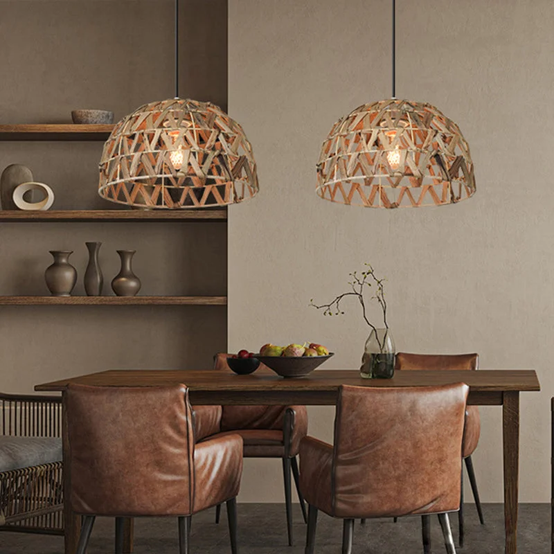 Creative Straw Coffee House Pendant Light Lampshade