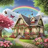 Diamond Painting-DIY Crystal Rhinestone Country House