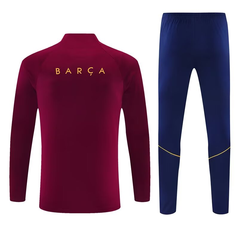 26/27 Barcelona Half-Pull Training Suit Jersey Set