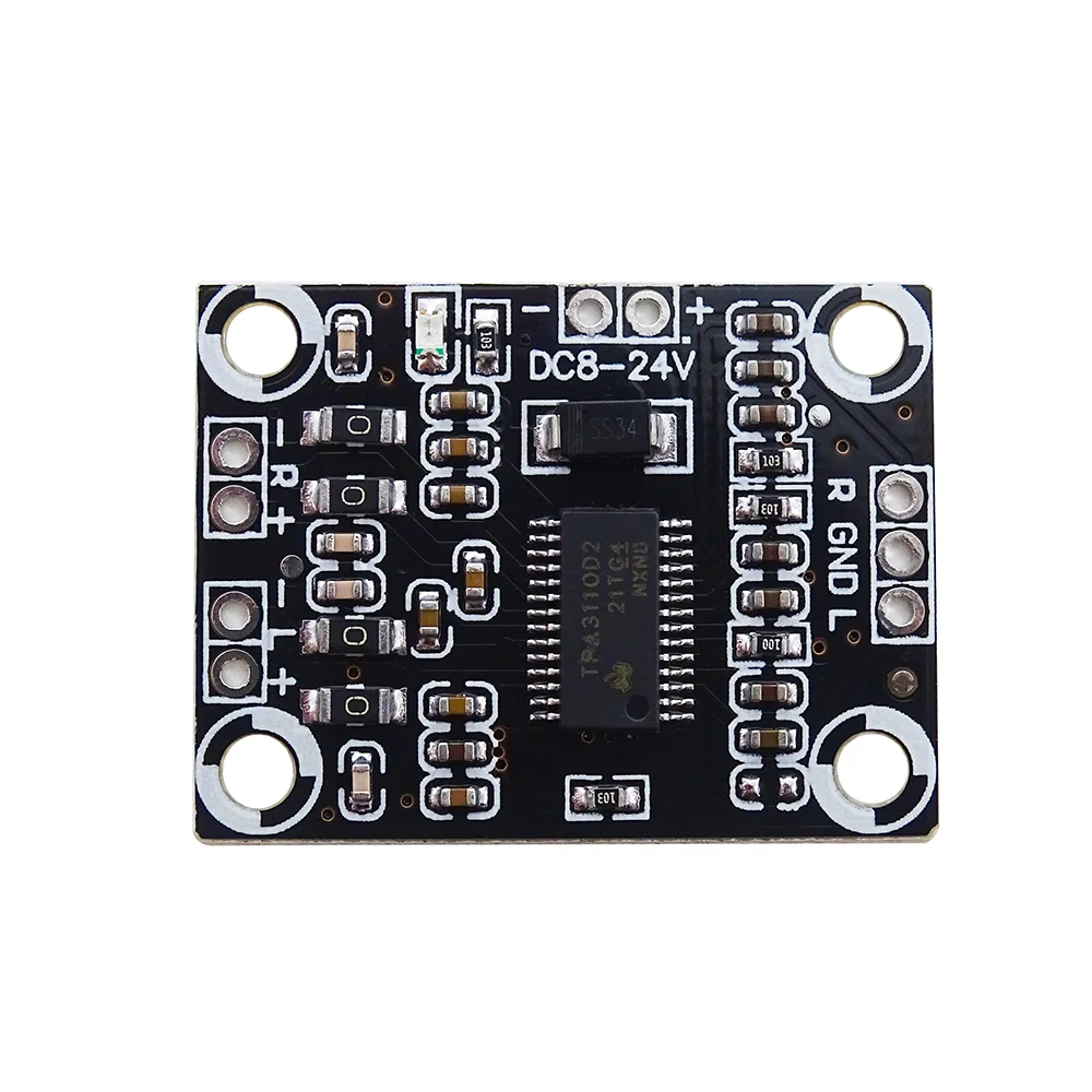 2X15W Digital Audio Stere Amplifier Board Module Mini Binaural AMPController 100dB DC8-24V TPA3110 Amplifier Audio Board