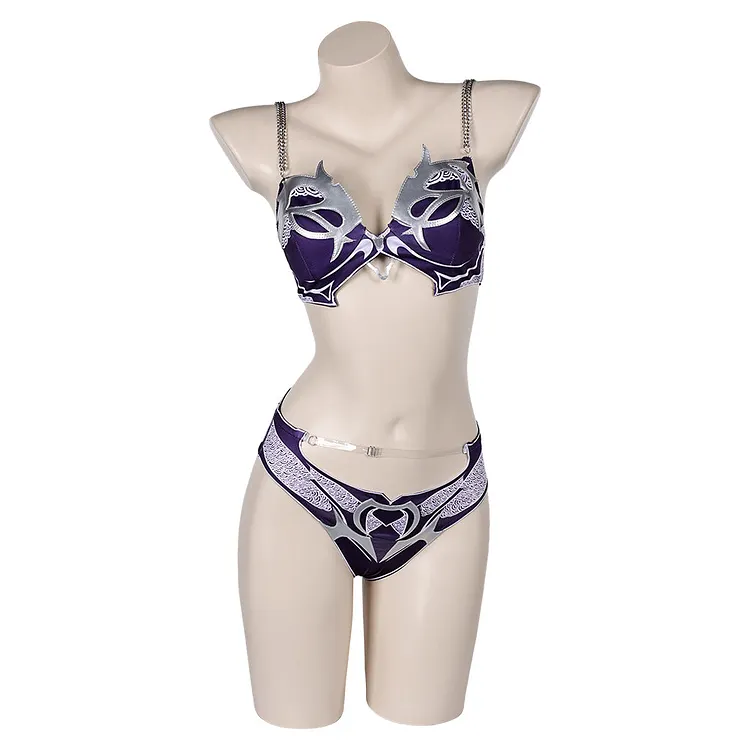 Baldur's Gate Shadowheart Purple Swimsuit Outfits Cosplay Costume Halloween Carnival Suit