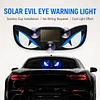 Car Demon Eye Solar Window LED Light Breathing Glow Wireless