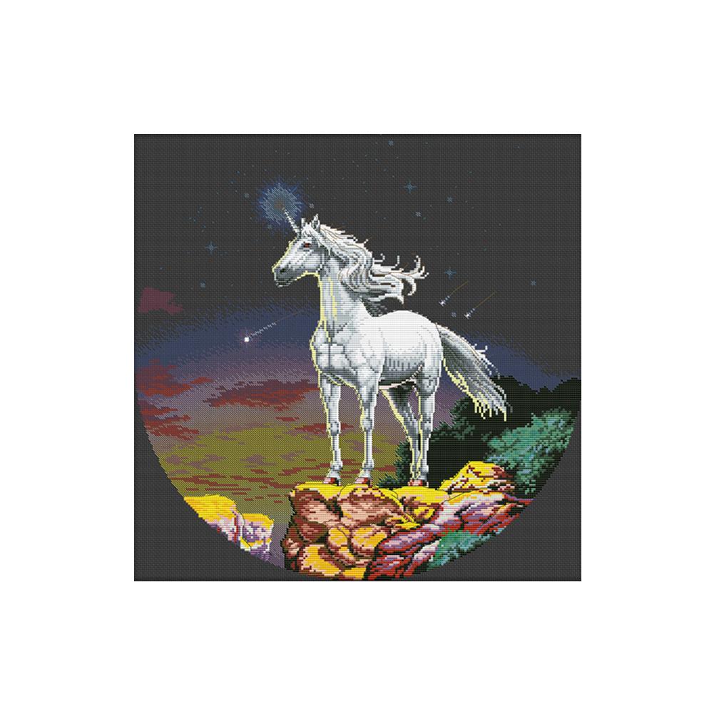 

Star Unicorn - 11CT Stamped Cross Stitch - 58*58cm, 501 Original