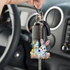 (US Only)PET Double Sided Special Shaped Easter Alphabet DIY Diamond Painting Keychain