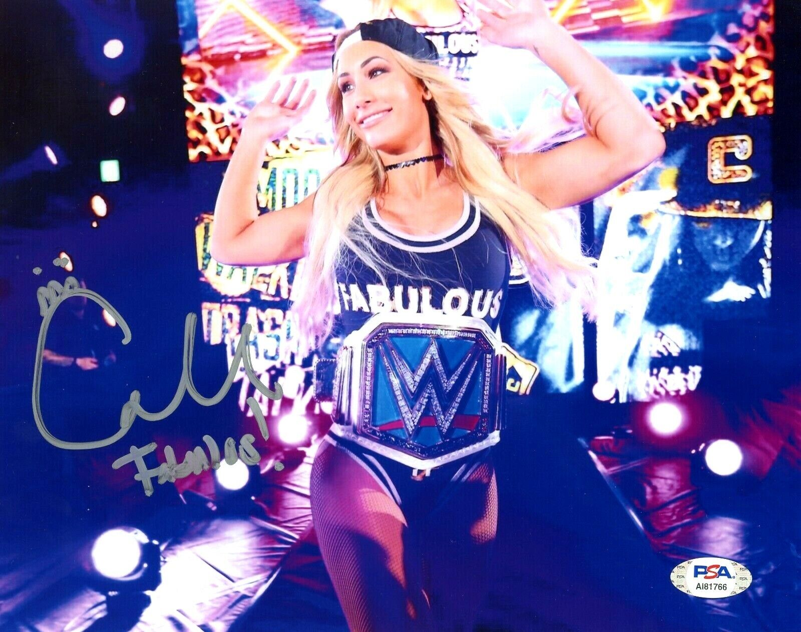 WWE CARMELLA HAND SIGNED AUTOGRAPHED 8X10 Photo Poster painting WITH PROOF AND PSA DNA COA 20