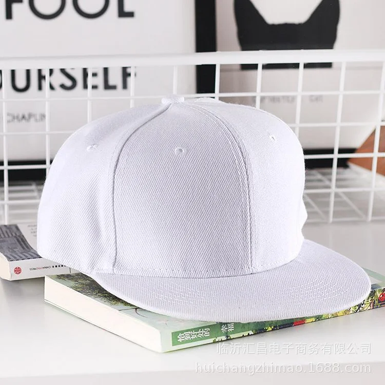 Solid Hip Hop Cap For Men Snapback Hat Womens Baseball Caps Adjustable Flat Brim Bill Plain Visors Boys And Girls Street Dance