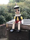 Solid Wood Pinocchio Marionette Toy Wooden Decorative Doll